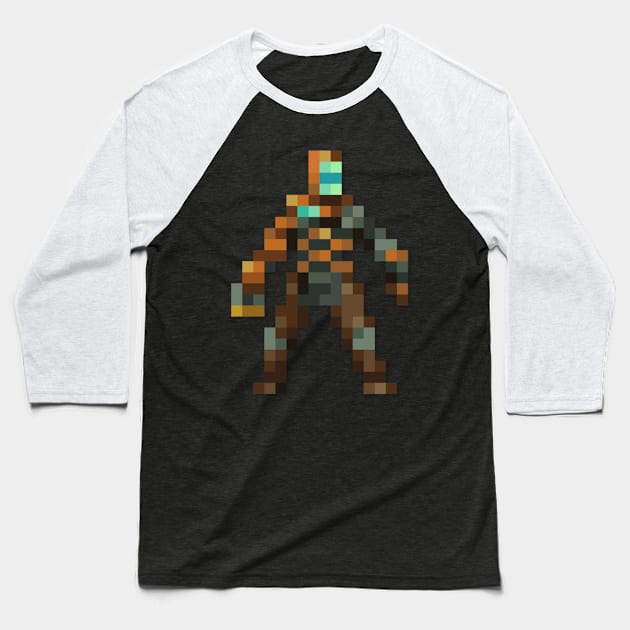Isaac Clarke low-res pixelart Baseball T-Shirt by JinnPixel
